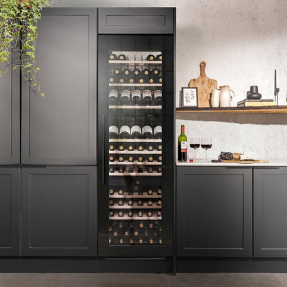 Caple WC1796BG Black Glass Wine Cooler