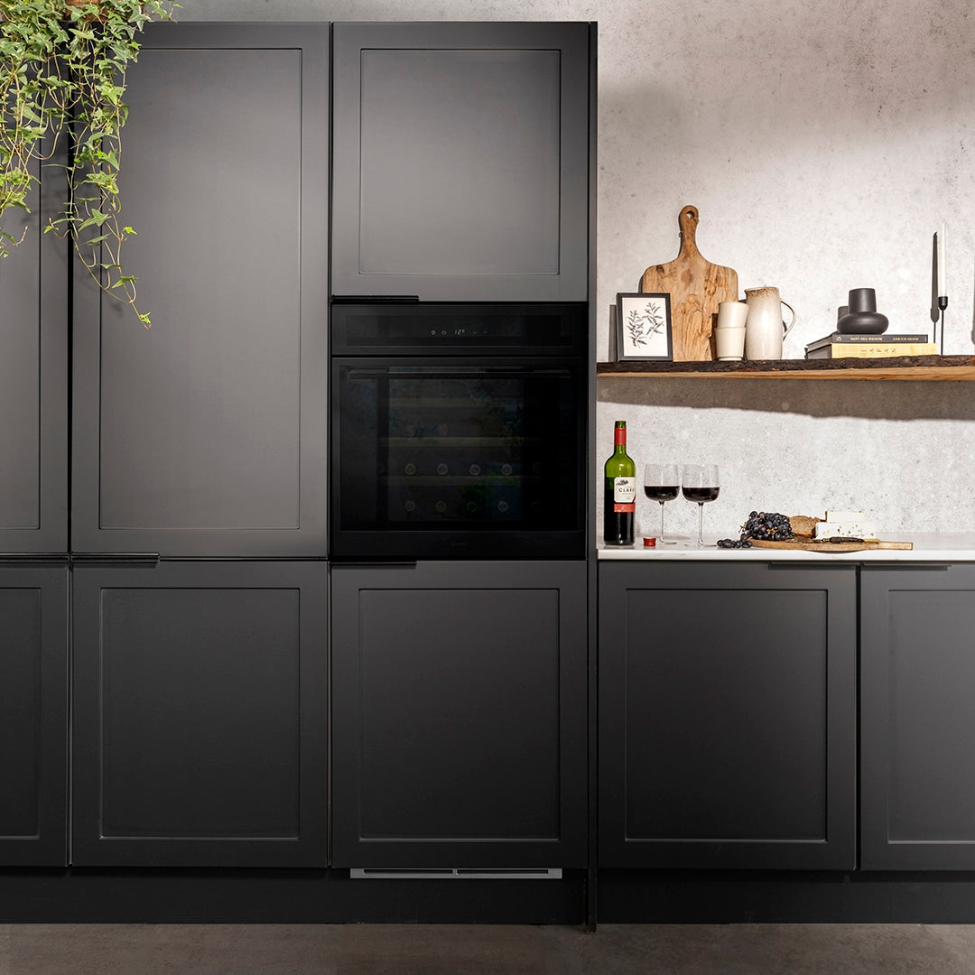 Caple WC6100BS Black Steel Wine Cooler