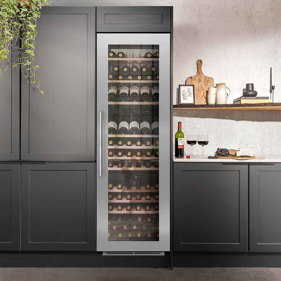 Caple WF1552 Wine Fridge | 111 Bottle | Triple Zone | Stainless Steel
