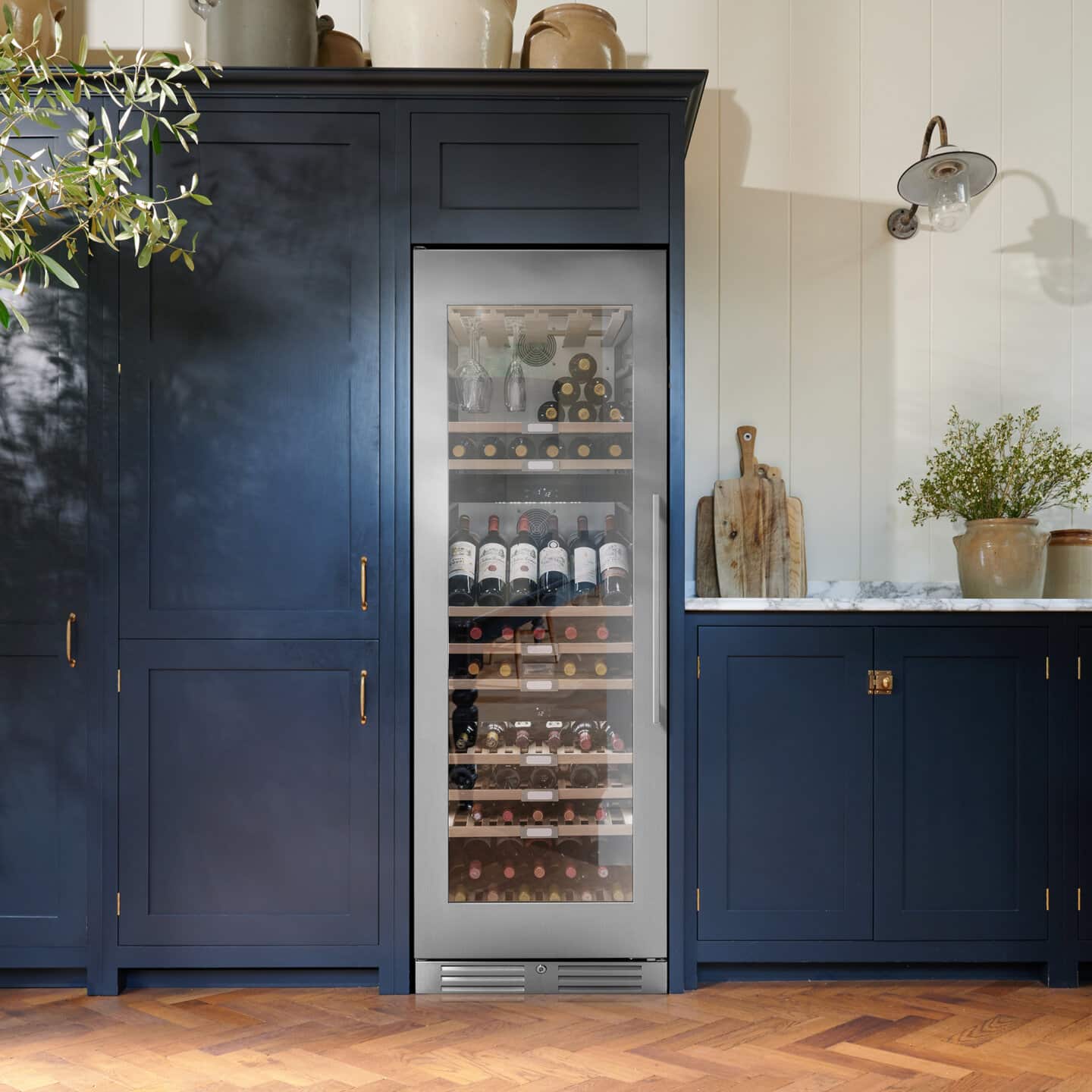 Caple WF1552 Wine Fridge | 111 Bottle | Triple Zone | Stainless Steel