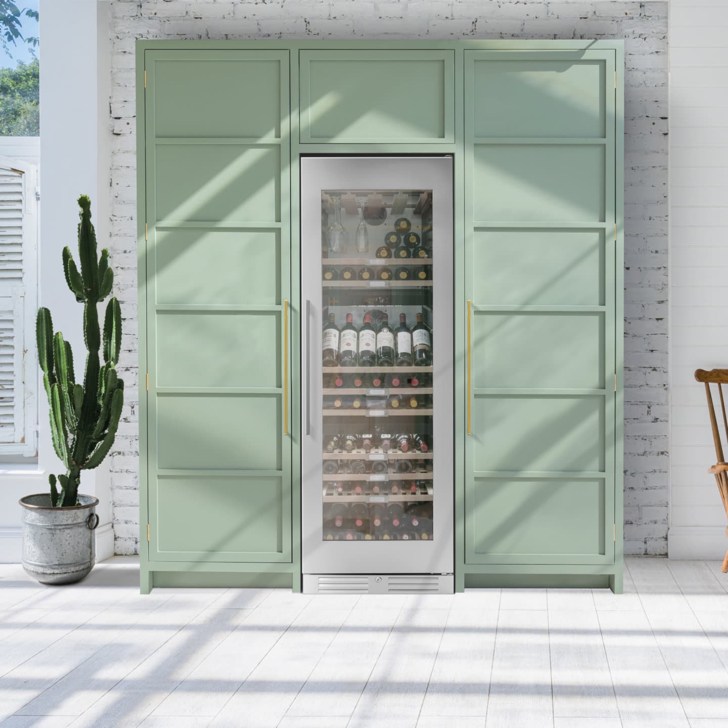 Caple WF1552 Wine Fridge | 111 Bottle | Triple Zone | Stainless Steel