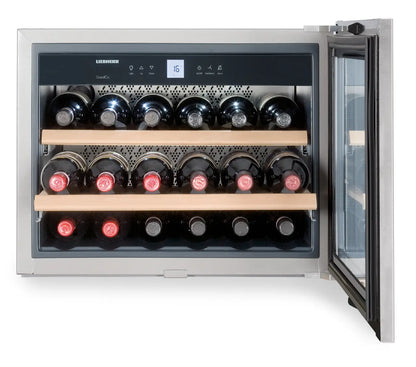 Liebherr WKEes 553 GrandCru Wine Fridge | 18 Bottle | Single Zone | Silver