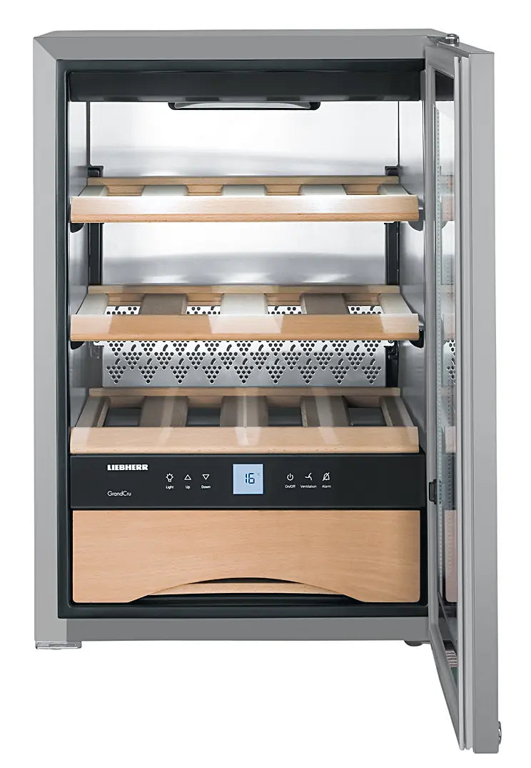 Liebherr WKes 653 GrandCru Wine Fridge | 12 Bottle | Single Zone | Silver