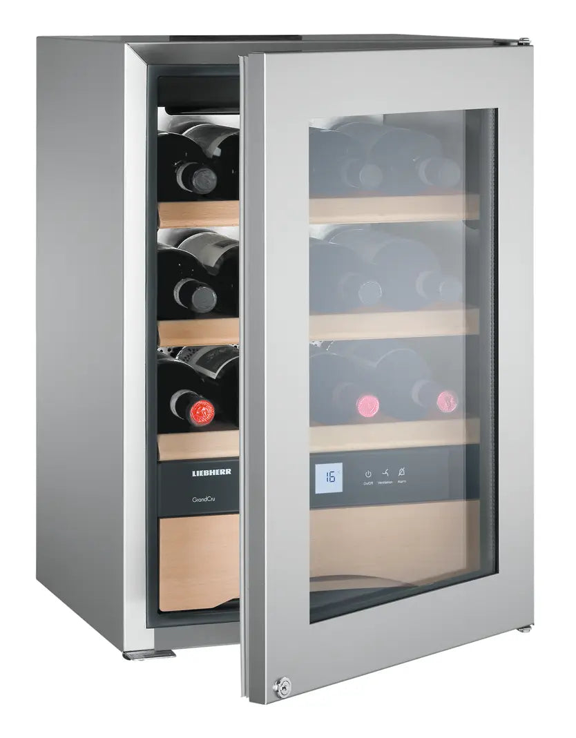 Liebherr WKes 653 GrandCru Wine Fridge | 12 Bottle | Single Zone | Silver