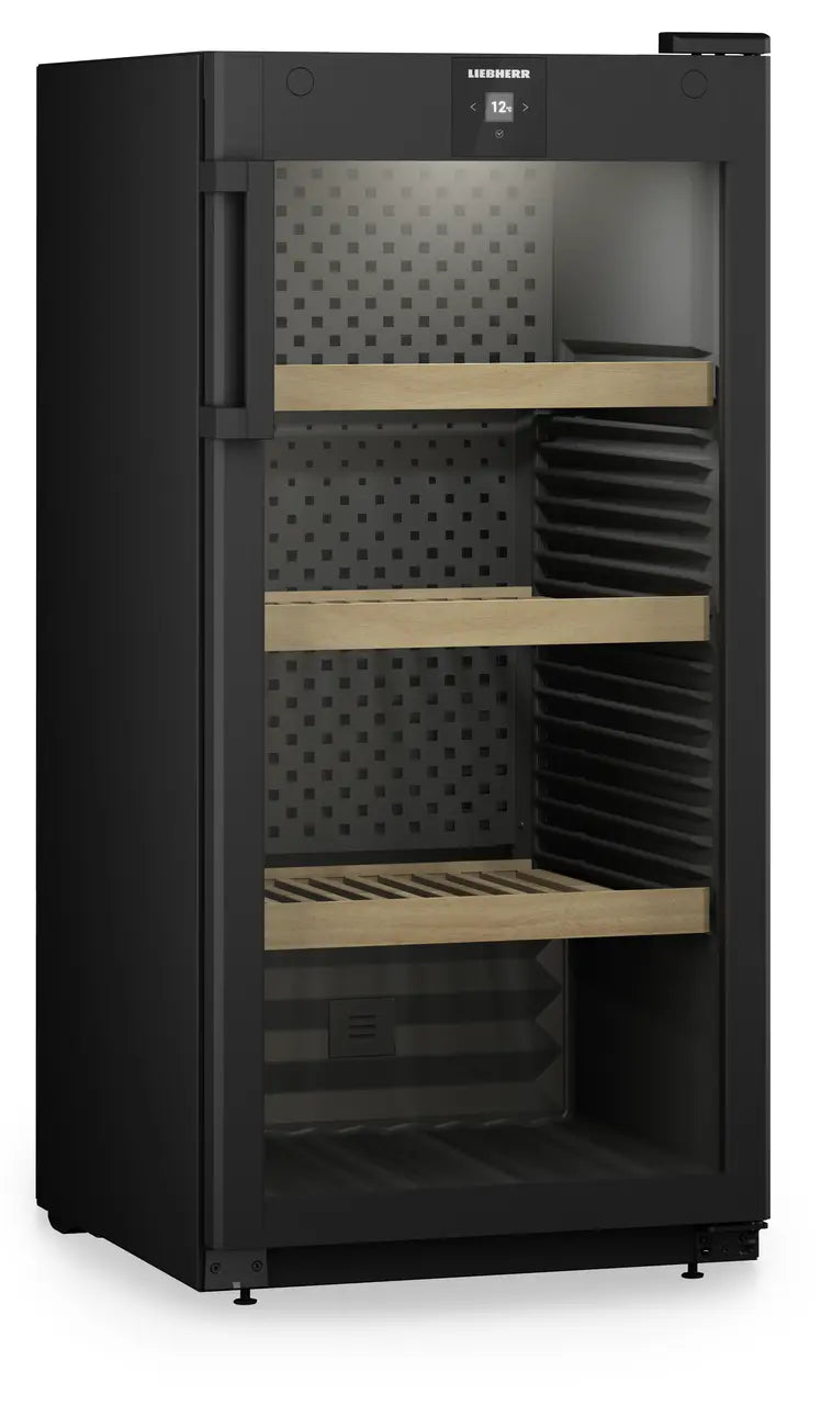 Liebherr WPbl 4201 GrandCru Wine Fridge | 142 Bottle | Single Zone | Black