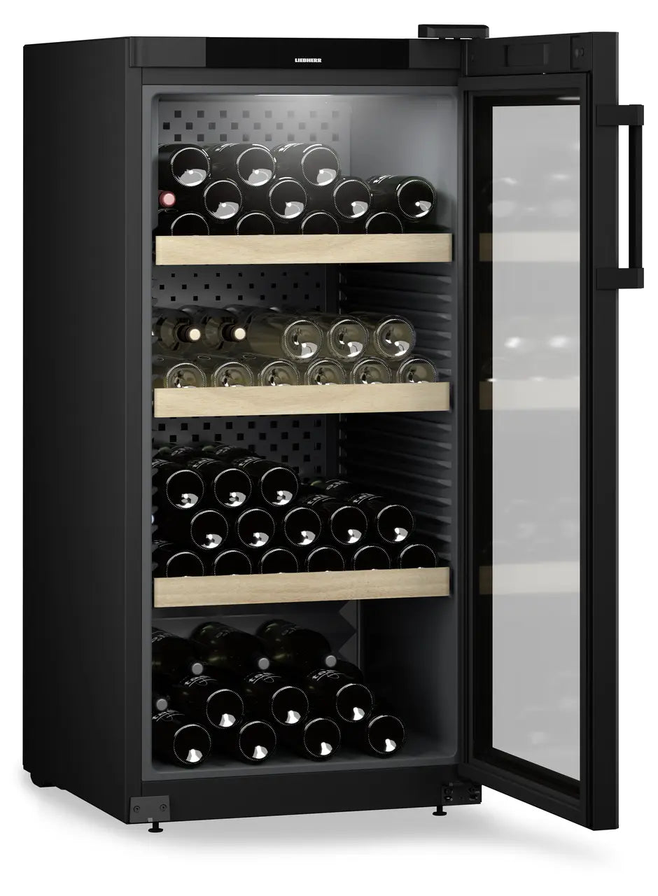 Liebherr WPbl 4201 GrandCru Wine Fridge | 142 Bottle | Single Zone | Black