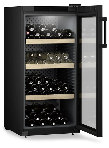 Liebherr WPbl 4201 GrandCru Wine Fridge | 142 Bottle | Single Zone | Black