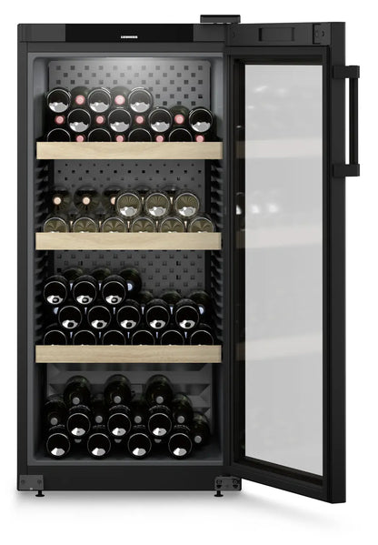 Liebherr WPbl 4201 GrandCru Wine Fridge | 142 Bottle | Single Zone | Black