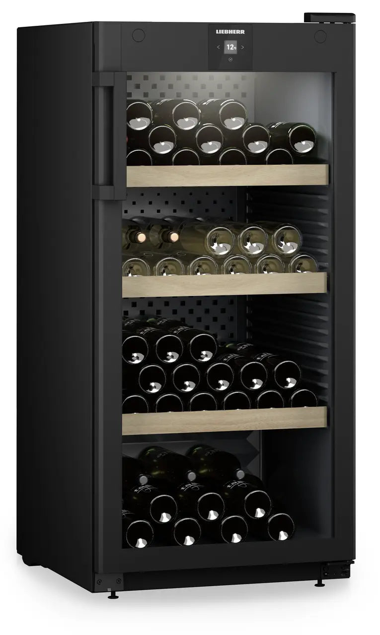 Liebherr WPbl 4201 GrandCru Wine Fridge | 142 Bottle | Single Zone | Black