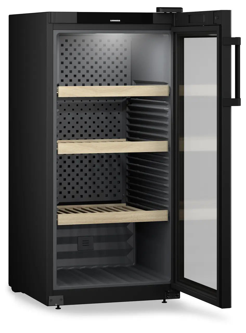 Liebherr WPbl 4201 GrandCru Wine Fridge | 142 Bottle | Single Zone | Black