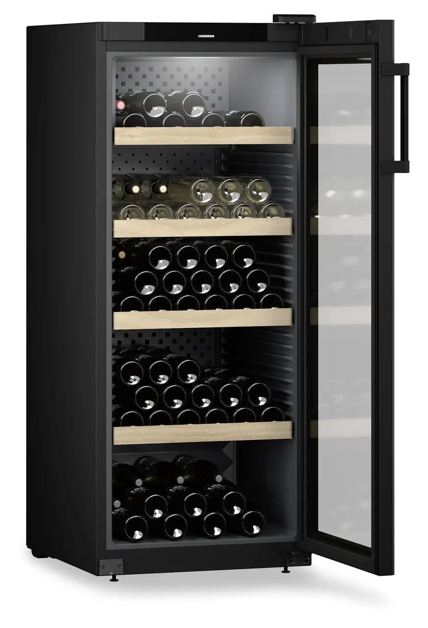 Liebherr WPbl 4601 GrandCru Wine Fridge | 166 Bottle | Single Zone | Black