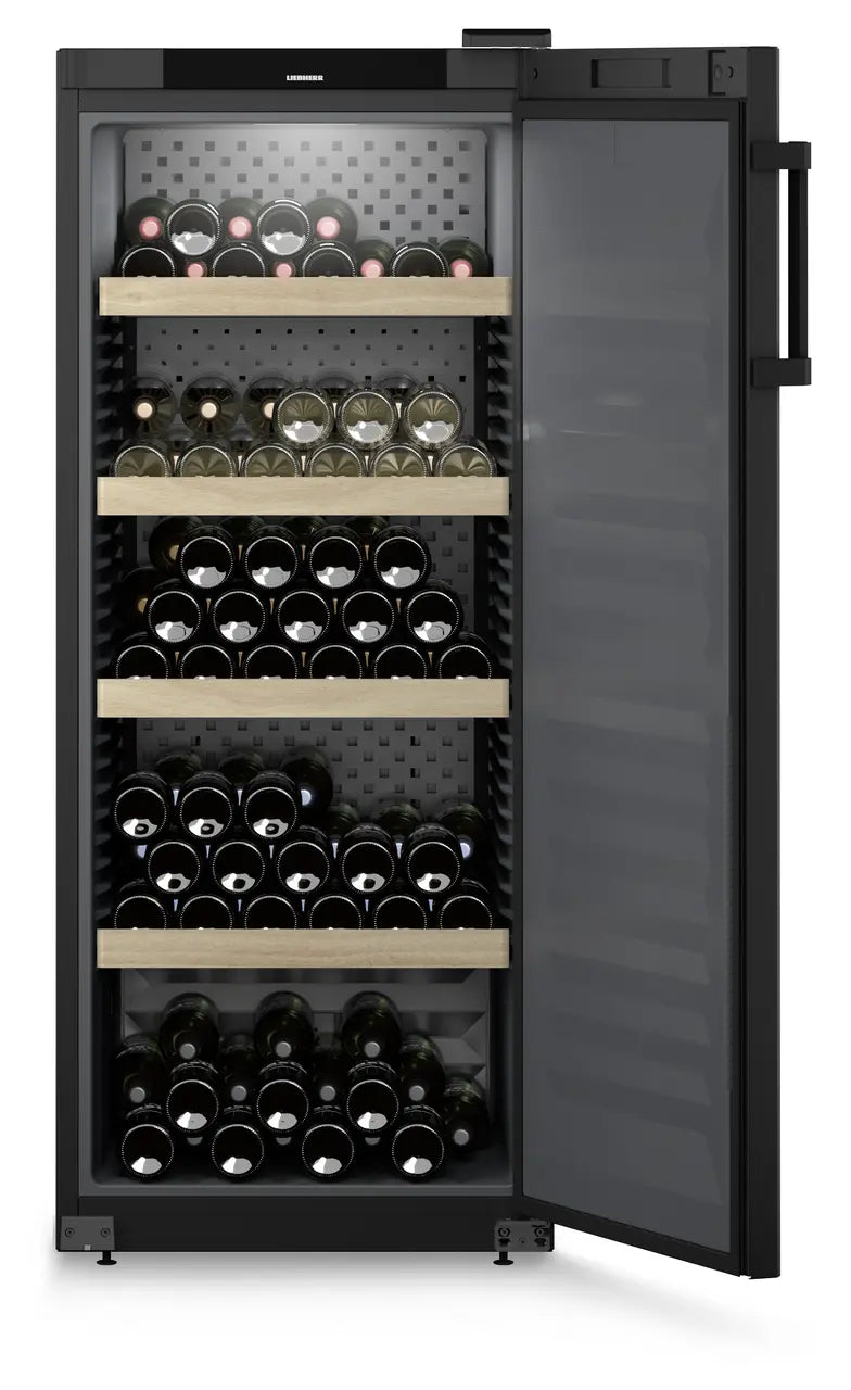 Liebherr WSbl 4601 GrandCru Wine Fridge | 166 Bottle | Single Zone | Black