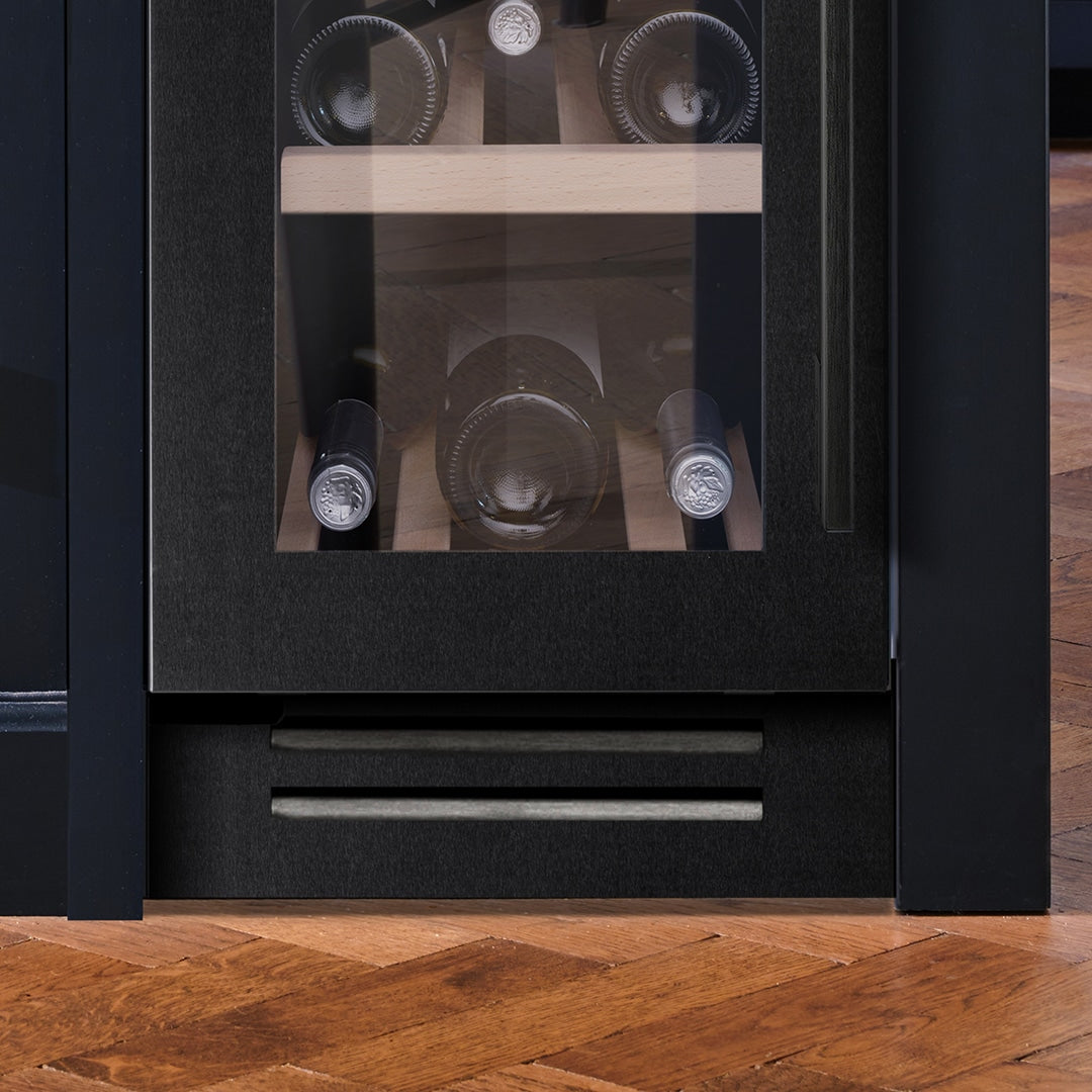 Caple WI3125BS Black Steel Wine Cooler