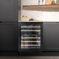 Caple WI6135BS Black Steel Wine Cooler