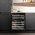 Caple WI6136BG Black Glass Wine Cooler