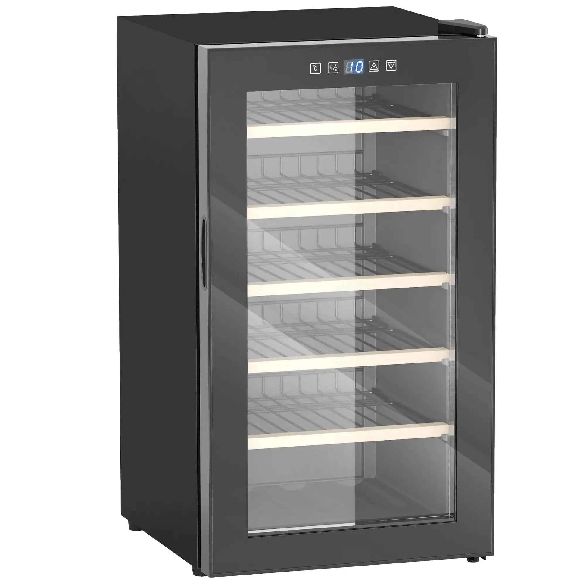 HOMCOM | 41 Bottle | Single Zone | Black | Wine Fridge
