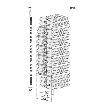 Liebherr WSbli 7731 GrandCru Selection Wine Fridge | 324 Bottle | Single Zone | Black