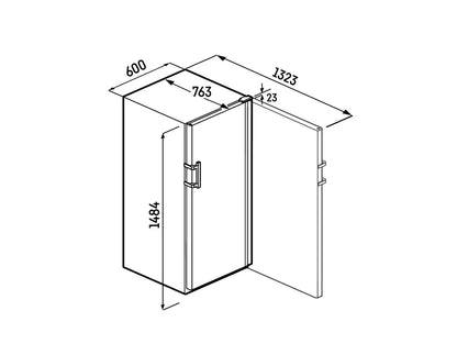 Liebherr WSbl 4601 GrandCru Wine Fridge | 166 Bottle | Single Zone | Black