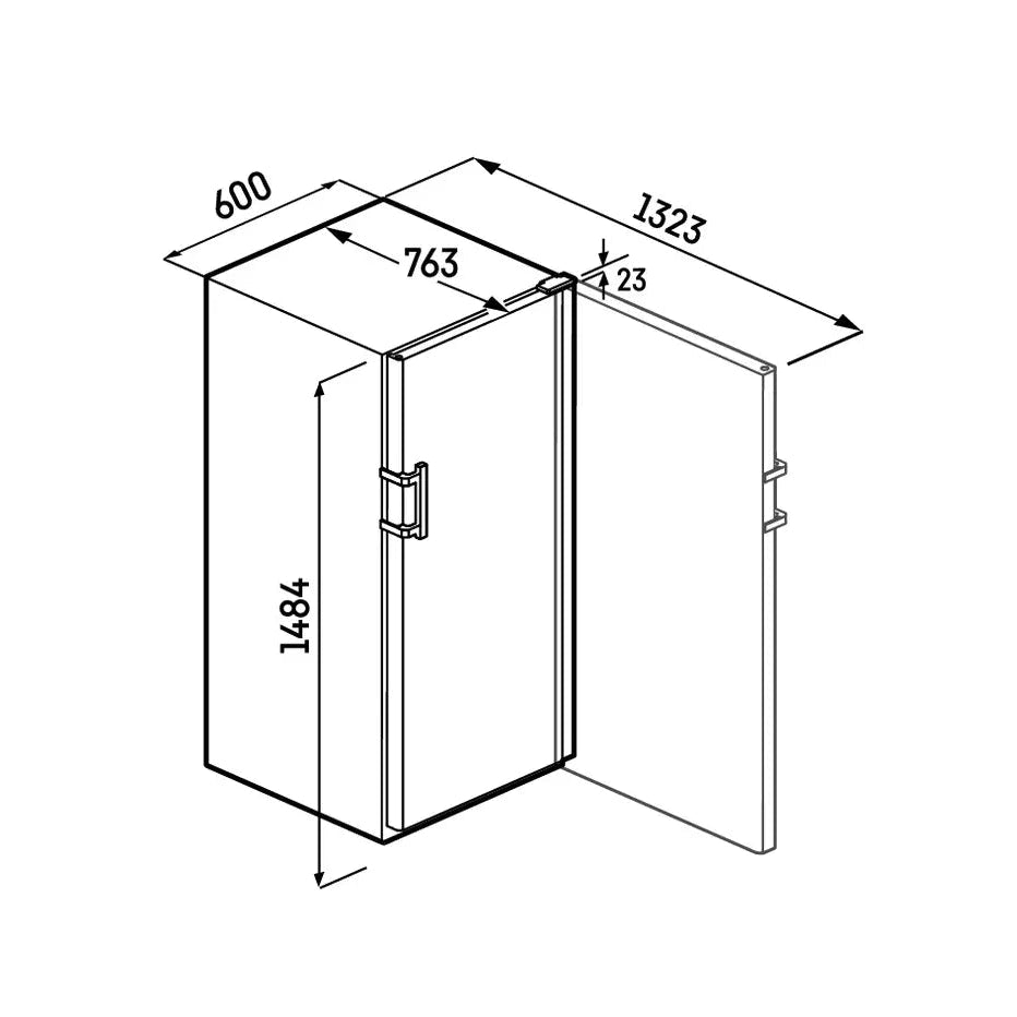 Liebherr WPbl 4601 GrandCru Wine Fridge | 166 Bottle | Single Zone | Black