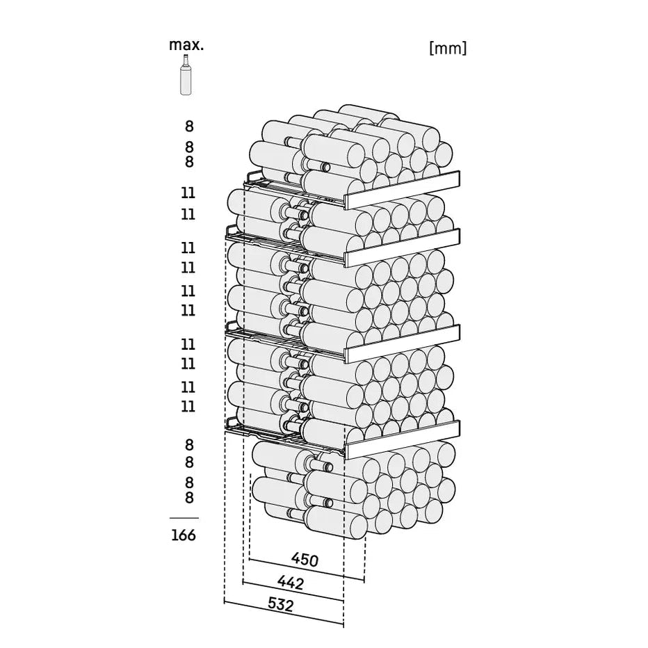 Liebherr WPbl 4601 GrandCru Wine Fridge | 166 Bottle | Single Zone | Black