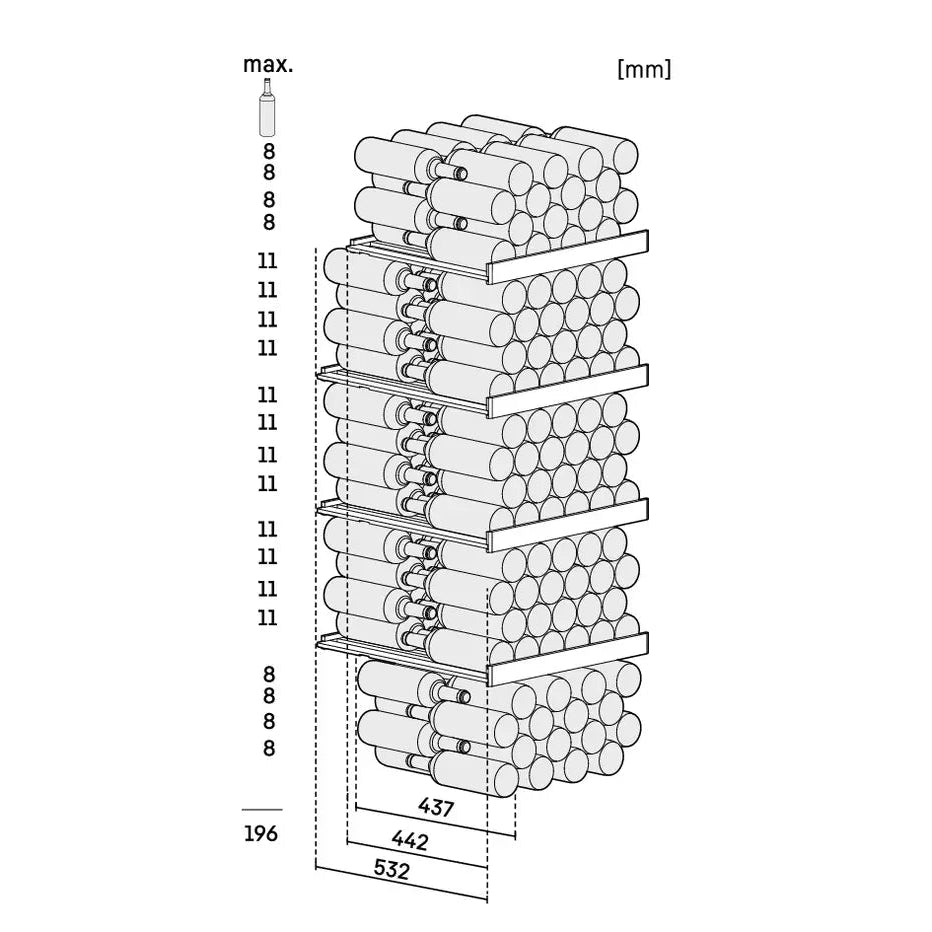 Liebherr WSbl 5001 GrandCru Wine Fridge | 196 Bottle | Single Zone | Black