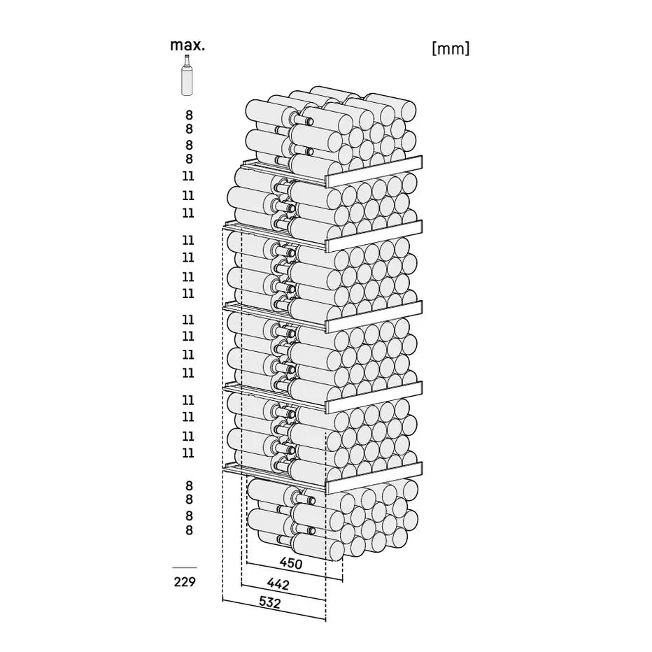 Liebherr WPbli 5231 GrandCru Selection Wine Fridge | 229 Bottle | Single Zone | Black