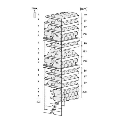 Liebherr WPgbi 5273 Vinidor Selection Wine Fridge | 104 Bottle | Triple Zone | Black