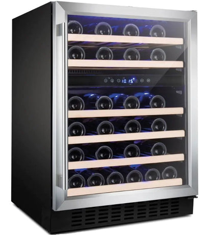 Amica AWC600SS Stainless Steel Wine Cooler Angle