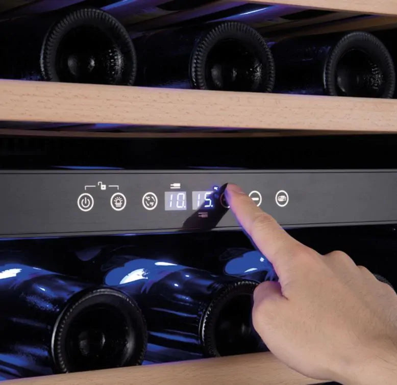 Amica AWC600SS Stainless Steel Wine Cooler Buttons