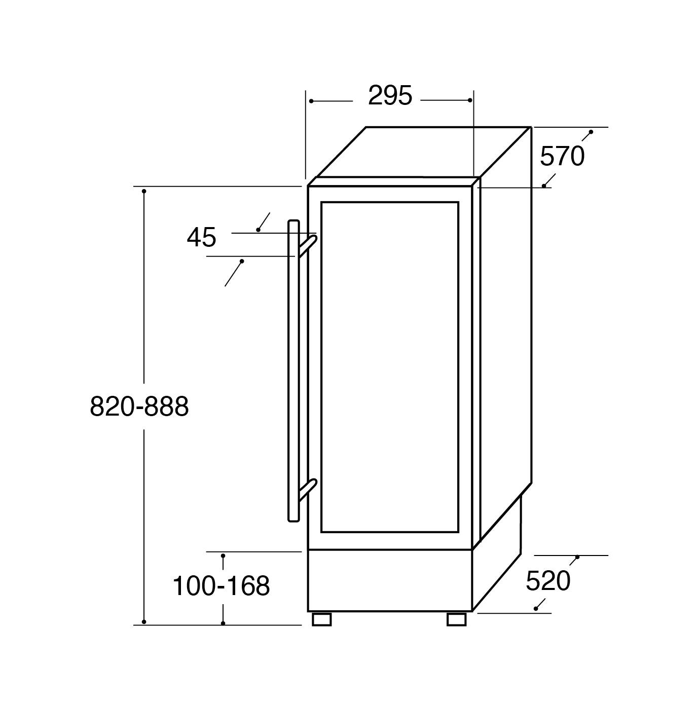 CDA CFWC304SS Line Drawing