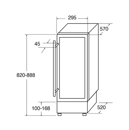 CDA CFWC304SS Line Drawing