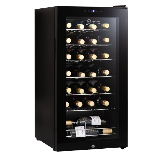 Subcold | Viva28 LED | 28 Bottle | Single Zone | Black | Wine Fridge