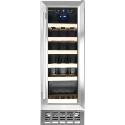 Amica | AWC300SS | 19 Bottle | Single Zone | Stainless Steel | Wine Fridge