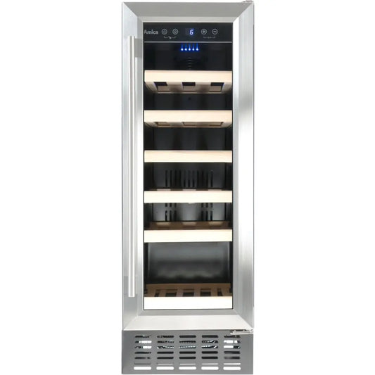 Amica | AWC300SS | 19 Bottle | Single Zone | Stainless Steel | Wine Fridge