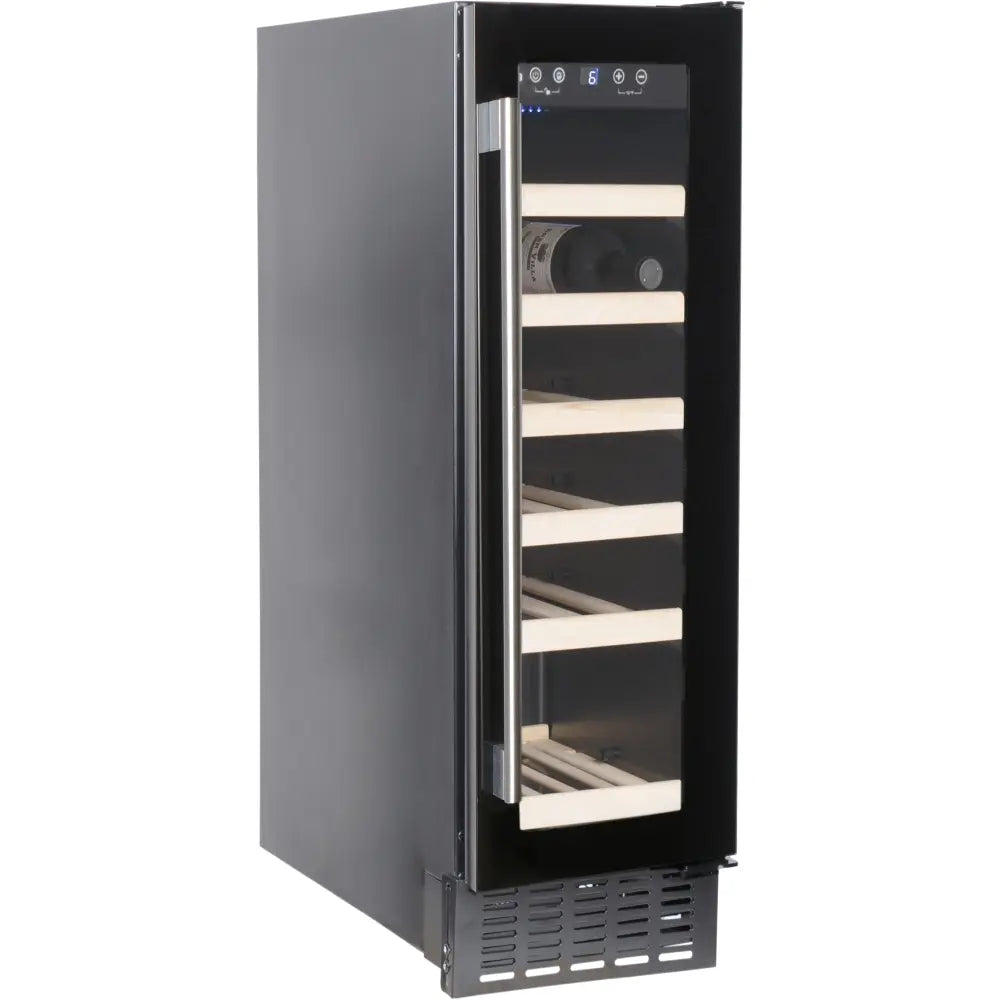 Amica | AWC300BL | 19 Bottle | Single Zone | Black | Wine Fridge