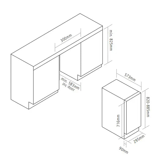 Caple WI3126BG Black Wine Cooler
