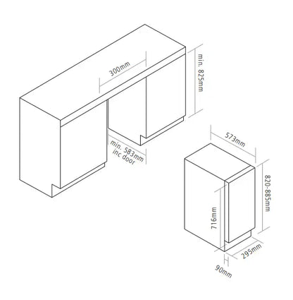 Caple WI3126BG Black Wine Cooler