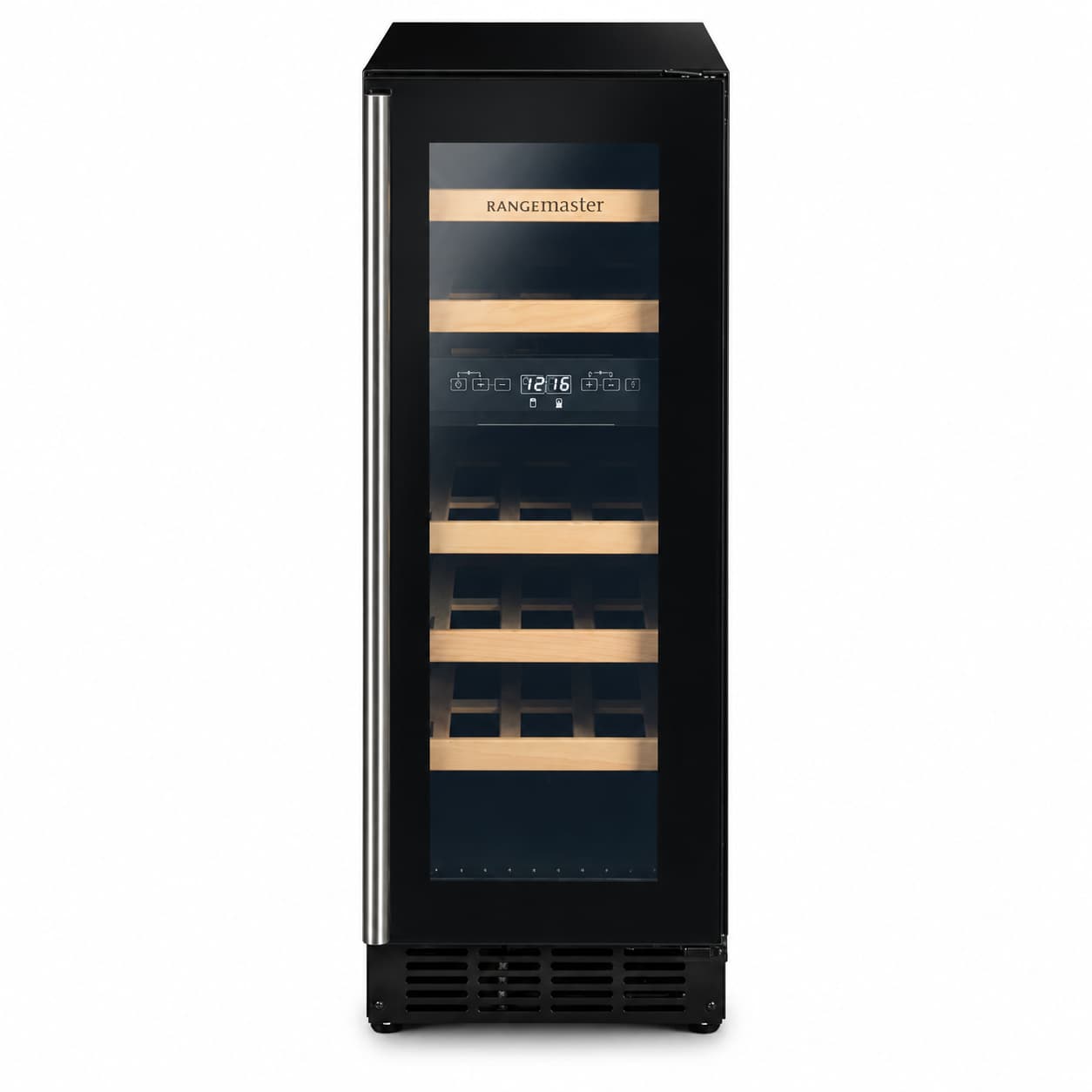 Rangemaster | RWC3018BL | 18 Bottle | Dual Zone | Black | Wine Fridge