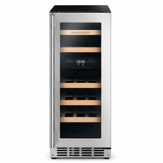 Rangemaster | RWC3018SS | 18 Bottle | Dual Zone | Stainless Steel | Wine Fridge