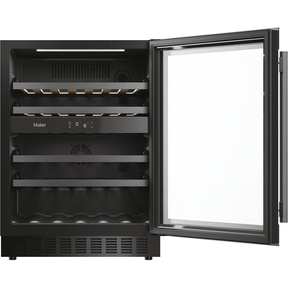 Haier HAKWBD 60 UK Wine Fridge Open and Empty