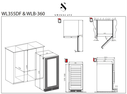 SWISSCAVE WLB-360F Mix Wine Fridge
