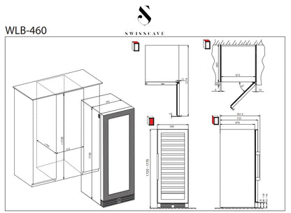 SWISSCAVE WLB-455F Wine Fridge