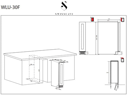 SWISSCAVE WLU-30F Wine Fridge