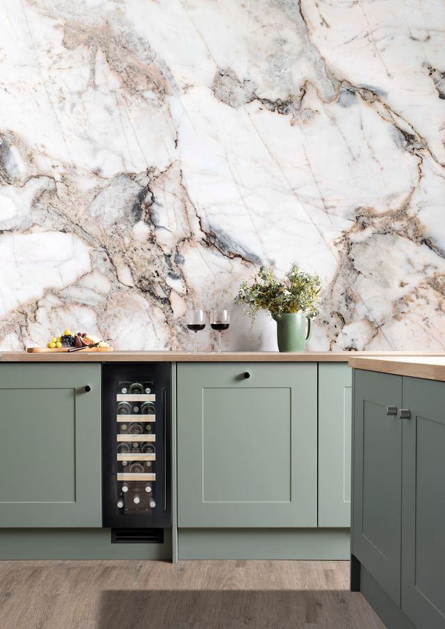 Caple WI3155BG Black Glass Wine Cooler