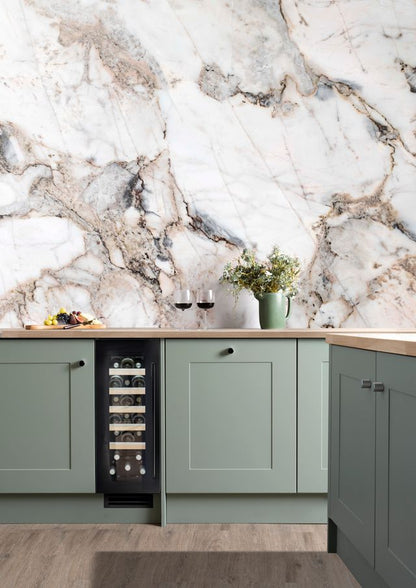 Caple WI3155BG Black Glass Wine Cooler