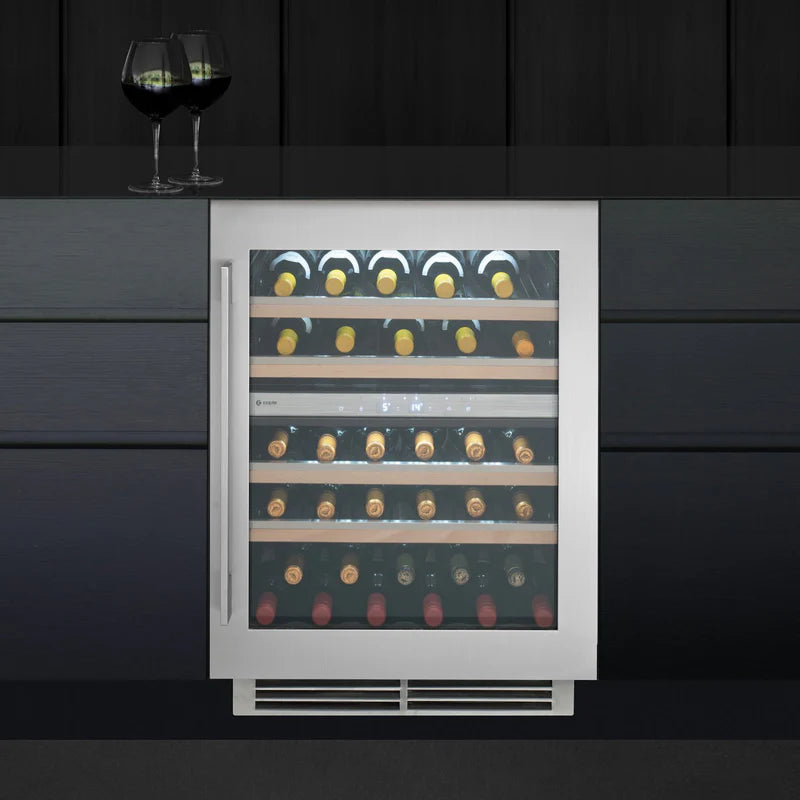 Caple WI6150 Wine Fridge | 44 Bottle | Dual Zone | Stainless Steel