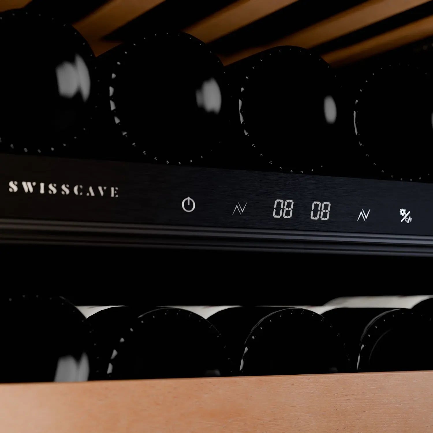 WLB-120DF-BLACK dual zone wine cooler