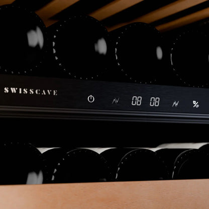 WLB-120DF-BLACK dual zone wine cooler