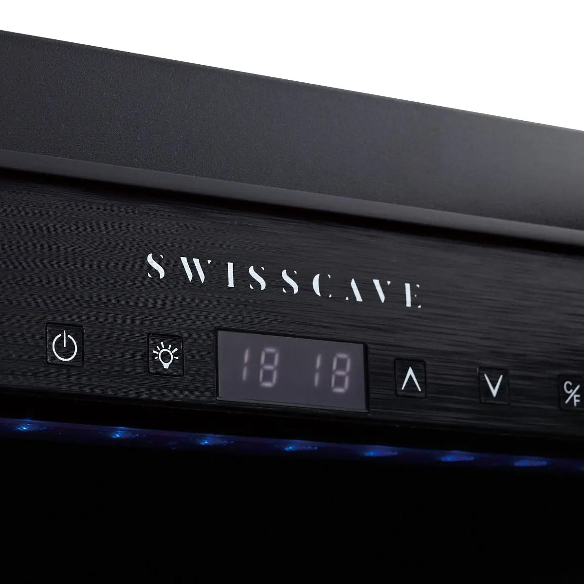 SWISSCAVE WLB-160DF Wine Fridge | 40 Bottle | Dual Zone | Black